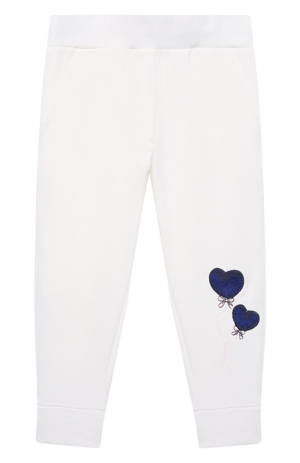 Хлопковые джоггеры MONNALISA, арт. 398411RM, фото 1