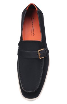 Замшевые лоферы SANTONI, арт. MGMG18036BARSRVRU59, фото 6