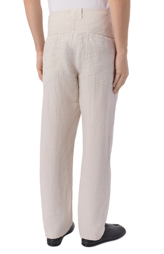 Льняные брюки Transit CFUTRCD130 Кремовый  CFUTRCD130 Фото 4