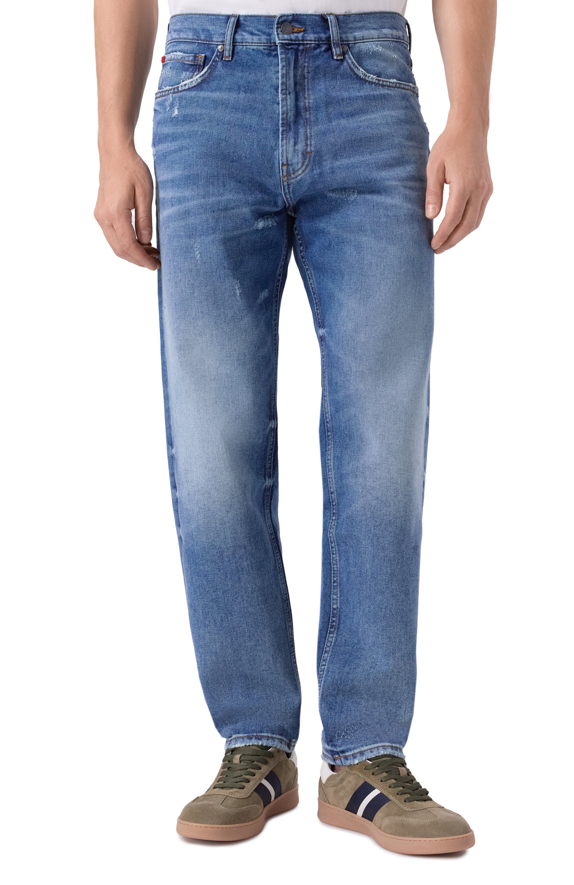 Джинсы hugo 838 HUGO синего цвета по цене 17950 руб., арт. 50547352, фото 3 Джинсы hugo 838 HUGO, арт. 50547352, фото 3