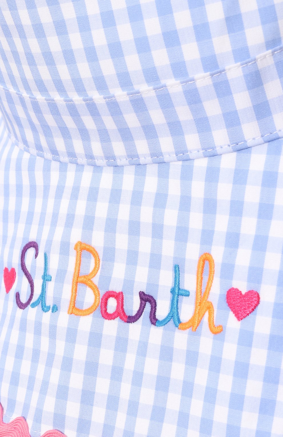 Хлопковая панама MC2 SAINT BARTH голубого цвета по цене 6295 руб., арт. STBA D0TTY/D0T0001/01872B, фото 3 Хлопковая панама MC2 SAINT BARTH, арт. STBA D0TTY/D0T0001/01872B, фото 3