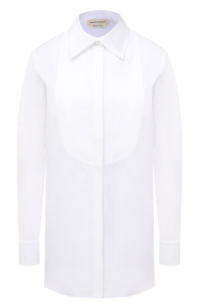 Женская хлопковая рубашка ALEXANDER MCQUEEN, арт. 630964/QAAAD
