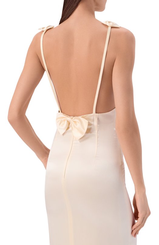 Атласное платье Aya Muse AMSS2609/LUMEN DRESS Кремовый  AMSS2609/LUMEN DRESS Фото 4