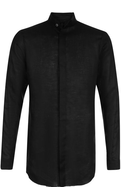 Удлиненная льняная рубашка с воротником-стойкой MANUEL MARTE, арт. S6103, фото 1