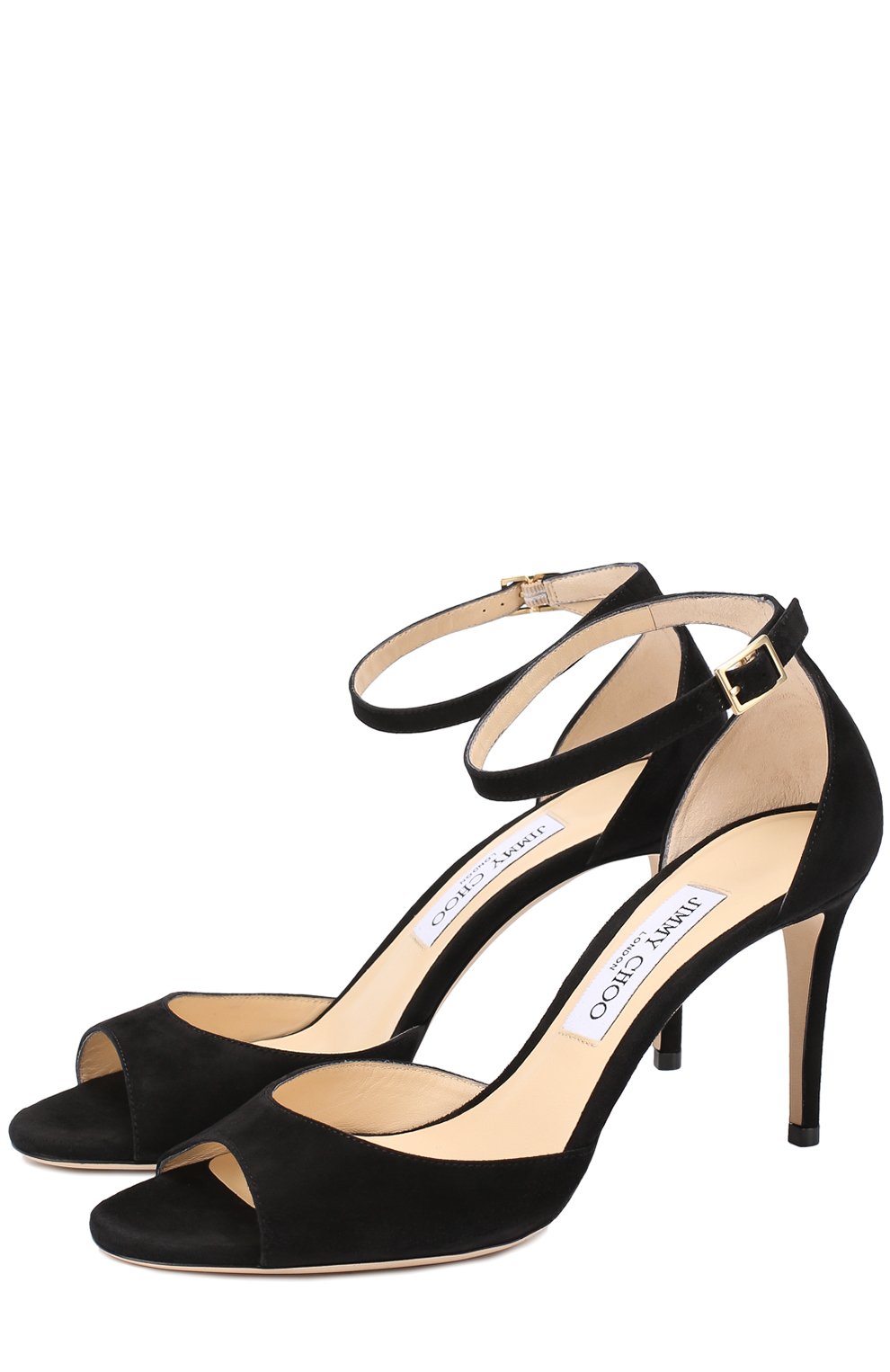 Замшевые босоножки annie 85 с ремешком на щиколотке JIMMY CHOO, арт. ANNIE 85/SUE, фото 1