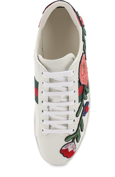 Кожаные кеды ace с вышивкой GUCCI, арт. 431917/A38G0, фото 5