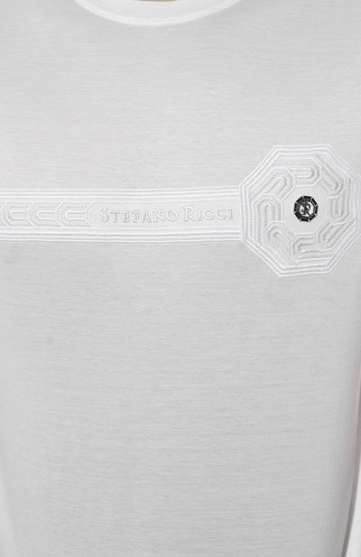 Хлопковая футболка STEFANO RICCI, арт. MNH4102990/TE0001, фото 5