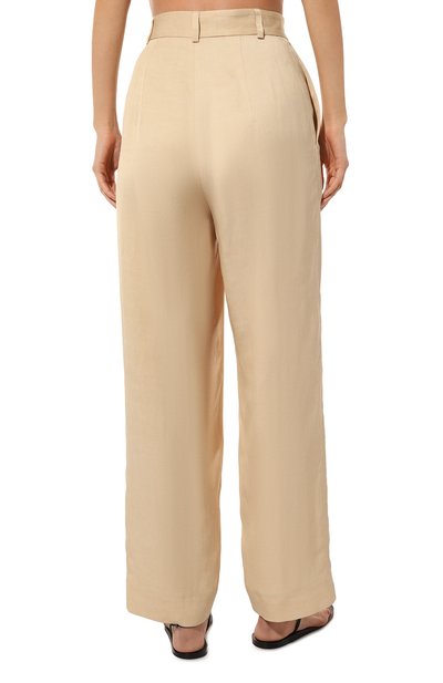 Брюки из вискозы и льна PERVERT бежевого цвета по цене 40000 руб., арт. PE23/PA01/70-31, фото 4 Брюки из вискозы и льна PERVERT, арт. PE23/PA01/70-31, фото 4