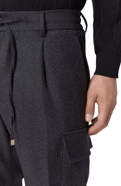 Шерстяные брюки-карго ANDREA CAMPAGNA темно-серого цвета по цене 68750 руб., арт. SPIAGGIA 1P CARG0/AN1514, фото 5 Шерстяные брюки-карго ANDREA CAMPAGNA, арт. SPIAGGIA 1P CARG0/AN1514, фото 5