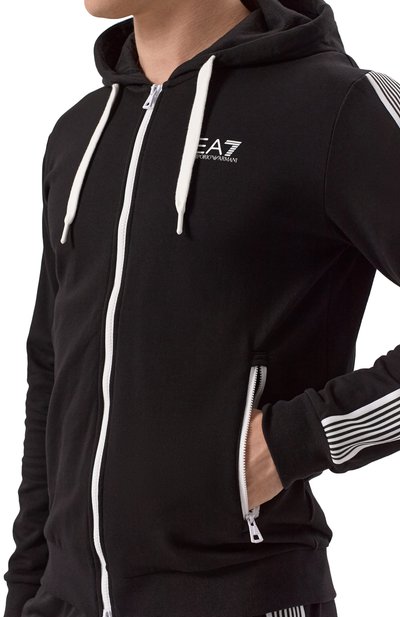 Хлопковая толстовка EA7, арт. 6DPM29/PJ9FZ, фото 5