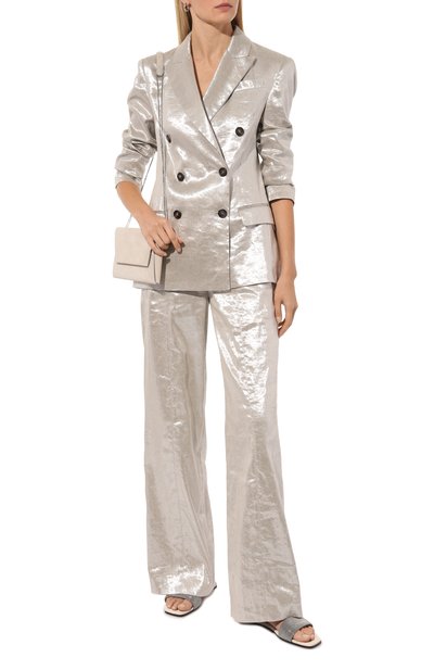 Льняные брюки BRUNELLO CUCINELLI, арт. ML155P8538, фото 2