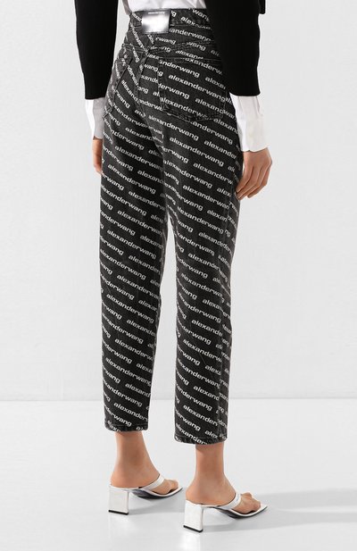 Джинсы ALEXANDER WANG черно-белого цвета по цене 38550 руб., арт. 4D994401DJ, фото 4 Джинсы ALEXANDER WANG, арт. 4D994401DJ, фото 4