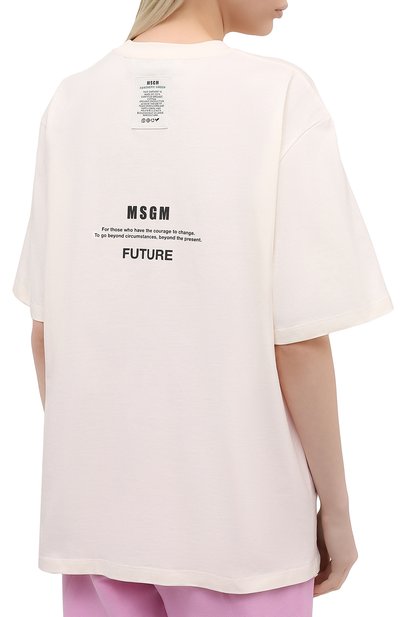 Хлопковая футболка MSGM, арт. 3041MDM190 217117, фото 4