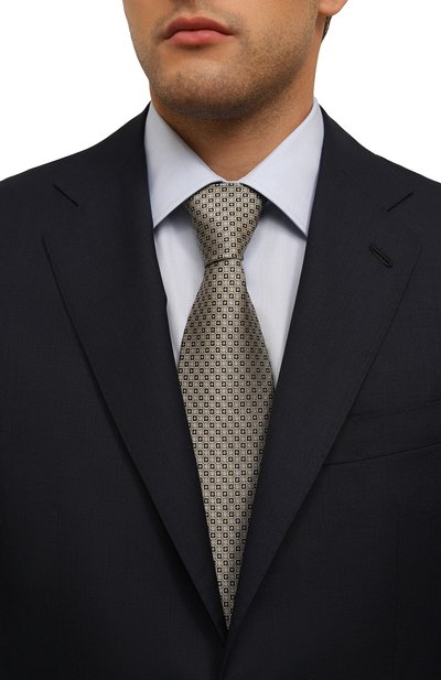 Шелковый галстук STEFANO RICCI бежевого цвета по цене 31000 руб., арт. CCXL/54033, фото 2 Шелковый галстук STEFANO RICCI, арт. CCXL/54033, фото 2