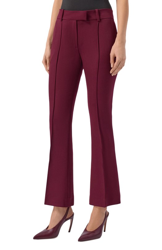 Шерстяные брюки The Attico 251WCP00266/WWW065AA Бордовый  251WCP00266/WWW065AA Фото 3