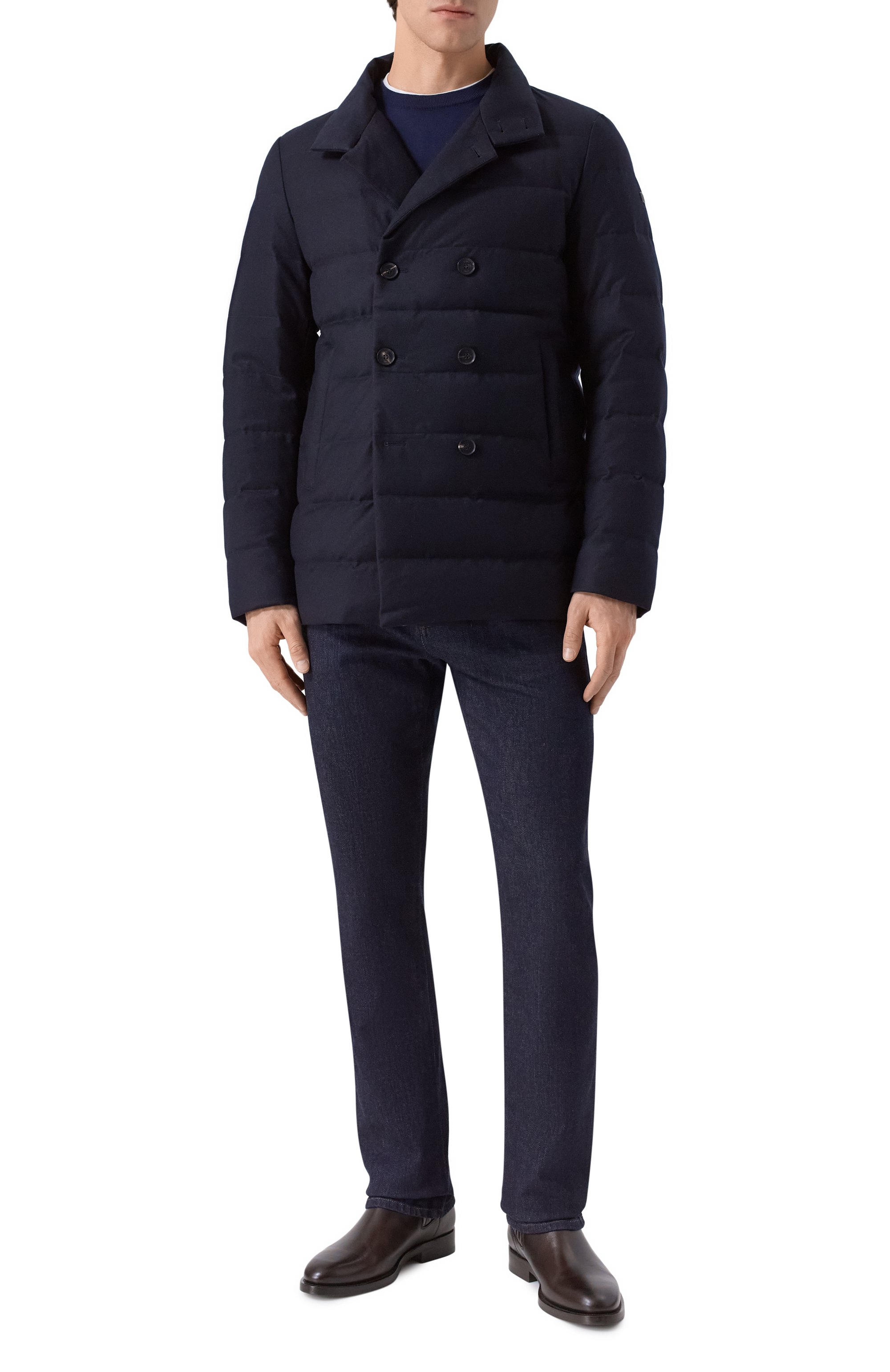 Пуховая куртка из шерсти и кашемира DUNO, арт. GREY/LEVIC0, фото 2