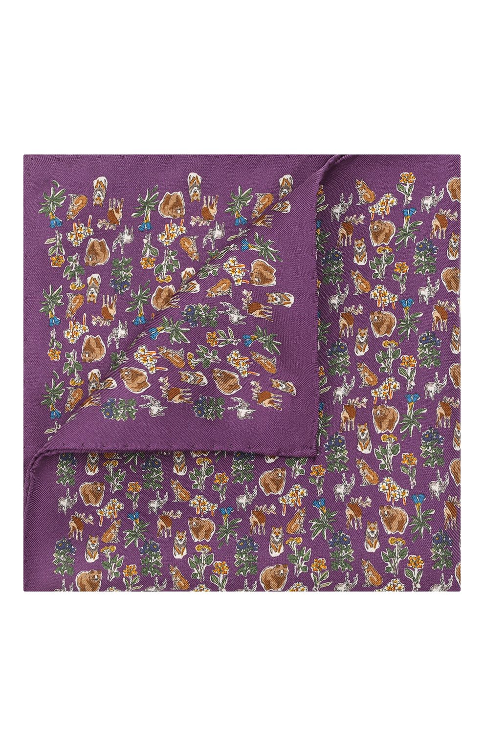 Шелковый платок ETON фиолетового цвета по цене 5570 руб., арт. A000 33121, фото 1 Шелковый платок ETON, арт. A000 33121, фото 1