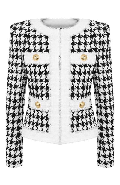 Женский буклированный жакет BALMAIN, арт. RF17114/C005