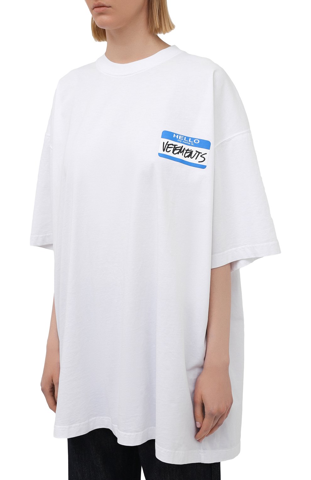 Хлопковая футболка VETEMENTS, арт. UA52TR330W 1602/W, фото 3