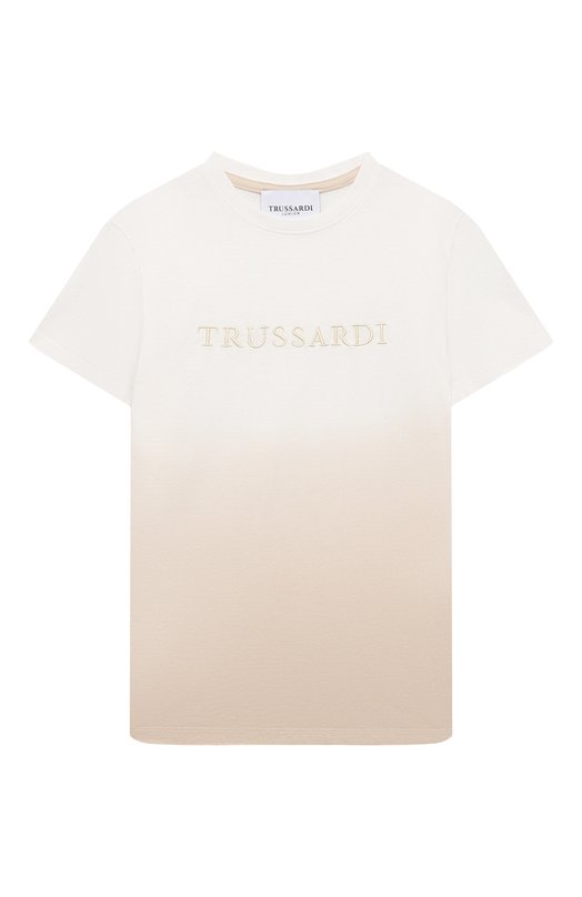 

Хлопковая футболка Trussardi junior, Кремовый