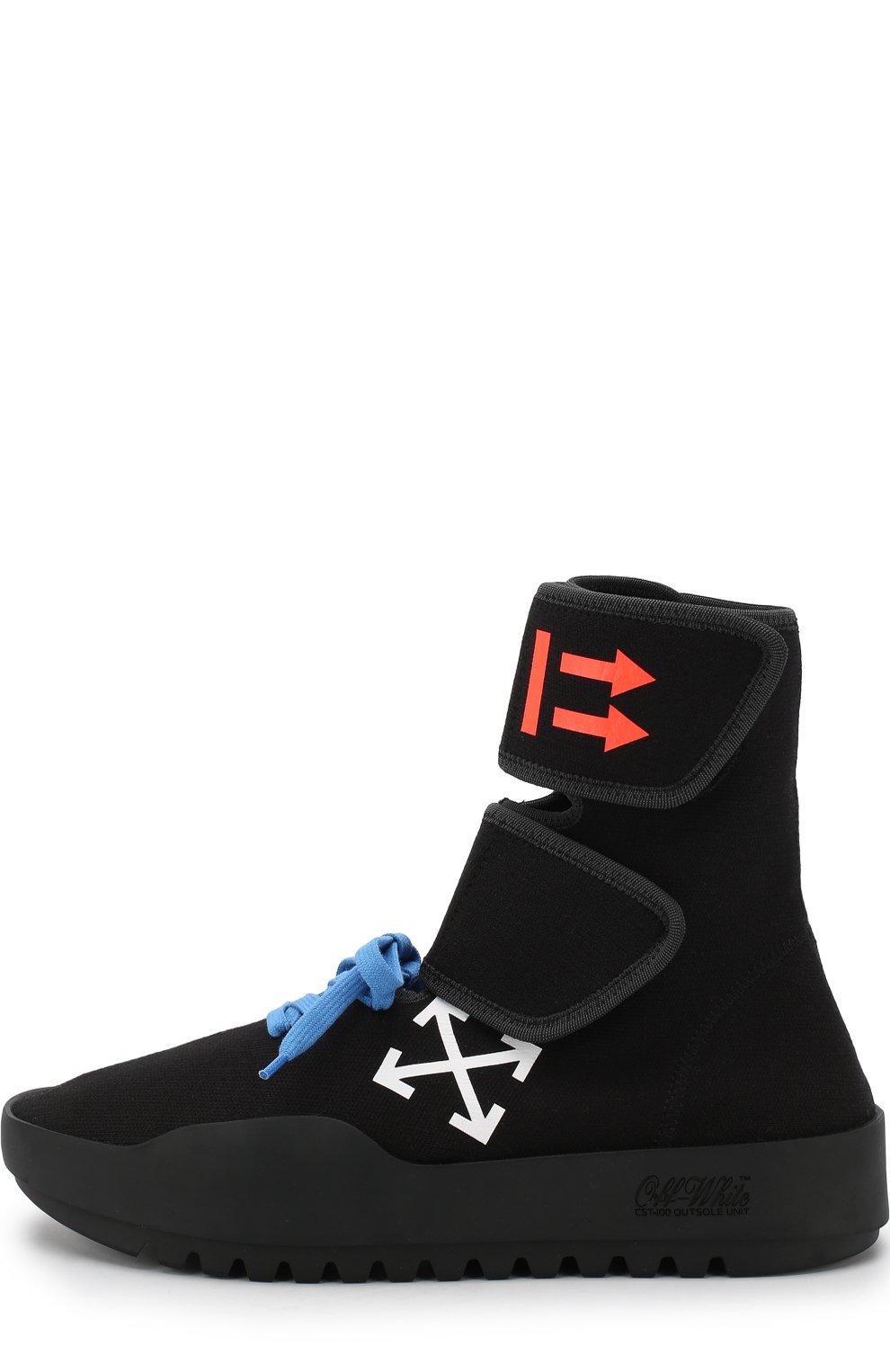 Высокие кроссовки cst- 001 на шнуровке и с застежками велькро OFF-WHITE, арт. 0MIA108F18B830011001, фото 3