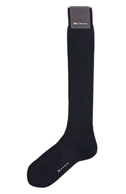 Мужские хлопковые гольфы KITON, арт. UCALZ27K0765H