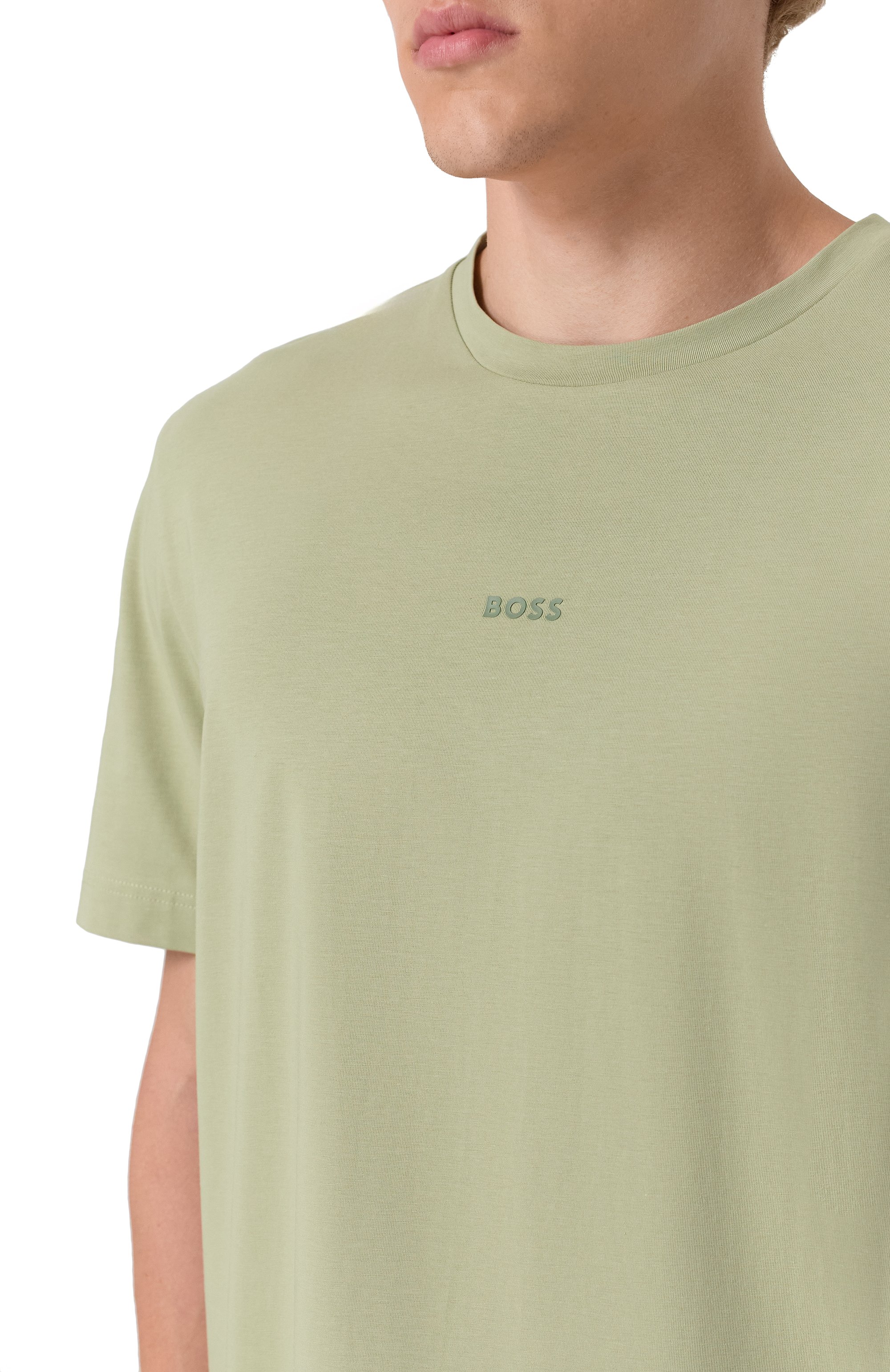 Хлопковая футболка BOSS ORANGE, арт. 50473278, фото 5