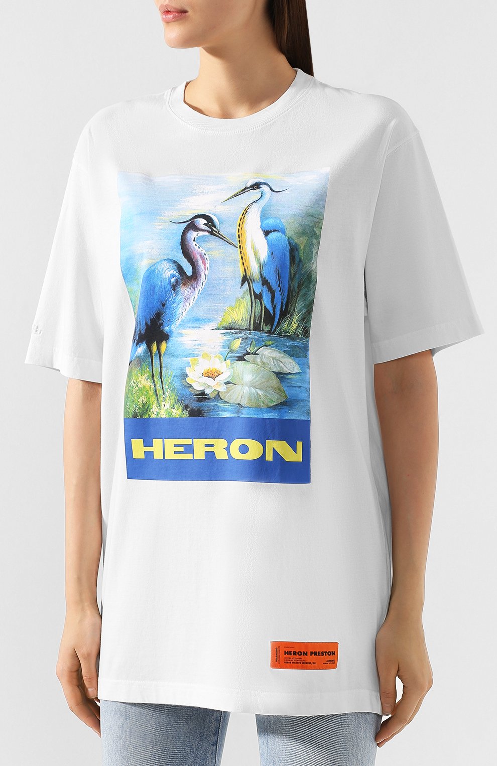 Хлопковая футболка HERON PRESTON, арт. HWAA001E197600220288, фото 3