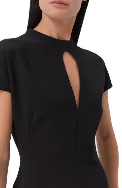Шерстяное платье JIL SANDER черного цвета по цене 279000 руб., арт. J02CT0640/J40356, фото 4 Шерстяное платье JIL SANDER, арт. J02CT0640/J40356, фото 4