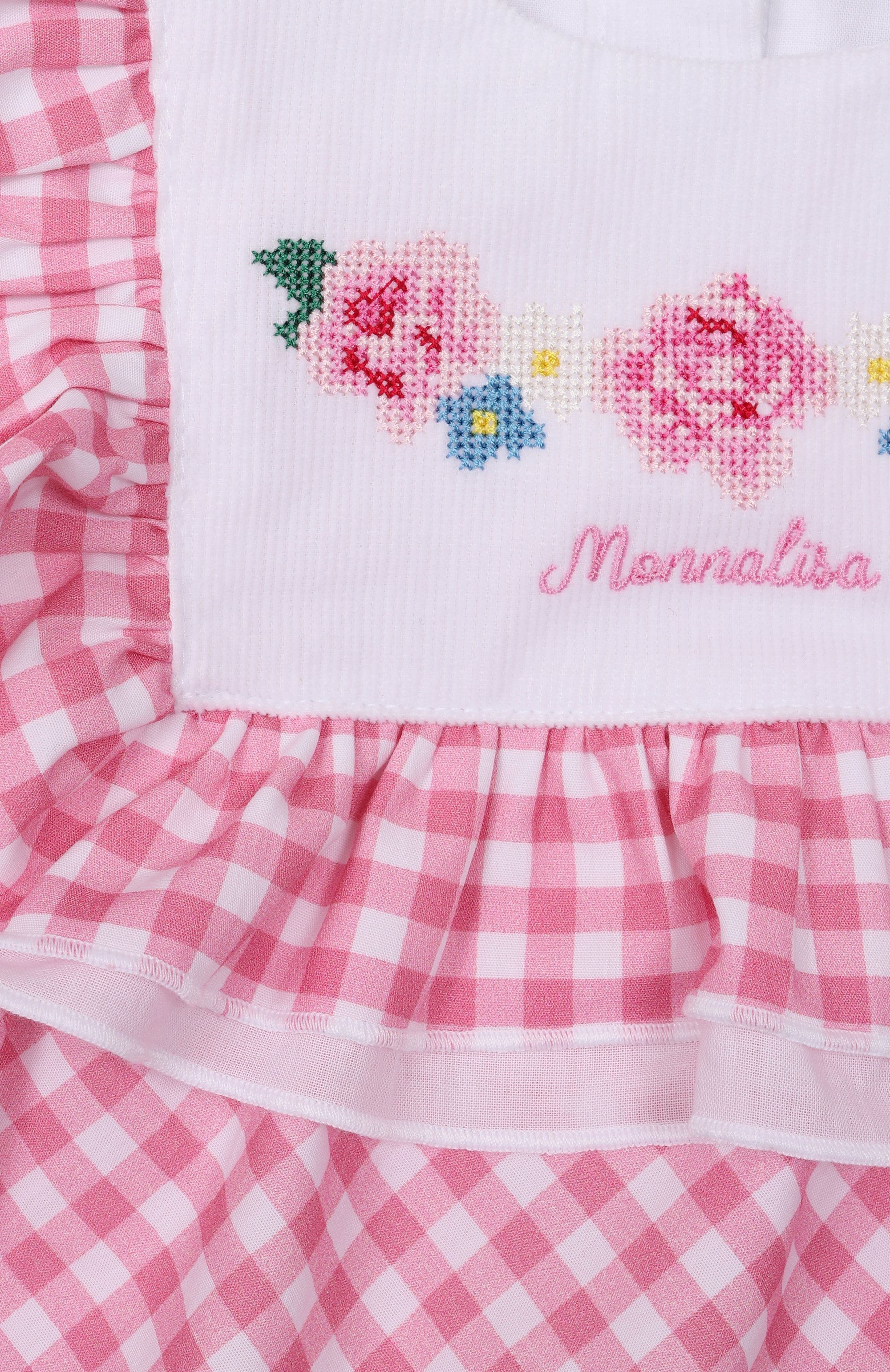 Хлопковое боди MONNALISA розового цвета по цене 16800 руб., арт. 35G203, фото 3 Хлопковое боди MONNALISA, арт. 35G203, фото 3