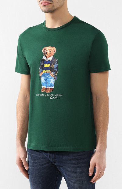 Хлопковая футболка  POLO RALPH LAUREN, арт. 710740346, фото 3