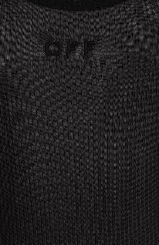 Майка из вискозы Off-White 0WAD25SS25JER0011010 Чёрный  0WAD25SS25JER0011010 Фото 6