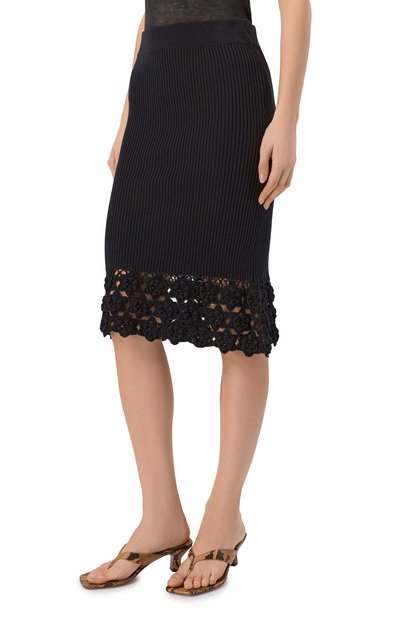 Хлопковая юбка GANNI, арт. A1090204, фото 3