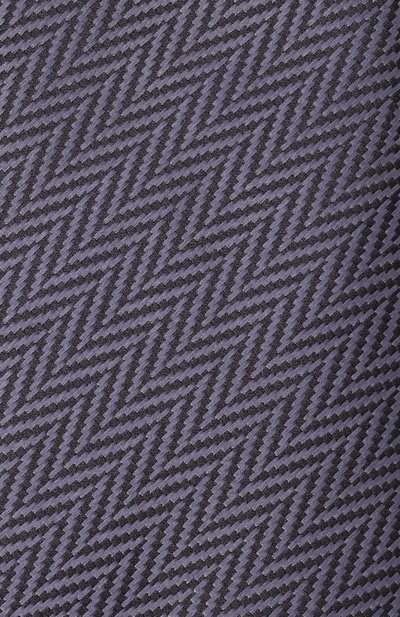 Шелковый галстук GIORGIO ARMANI темно-серого цвета по цене 26450 руб., арт. GM000800/TE20412, фото 4 Шелковый галстук GIORGIO ARMANI, арт. GM000800/TE20412, фото 4