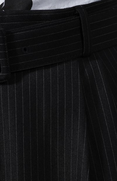 Шерстяные брюки DRIES VAN NOTEN темно-синего цвета по цене 46000 руб., арт. 192-10915-8182, фото 5 Шерстяные брюки DRIES VAN NOTEN, арт. 192-10915-8182, фото 5