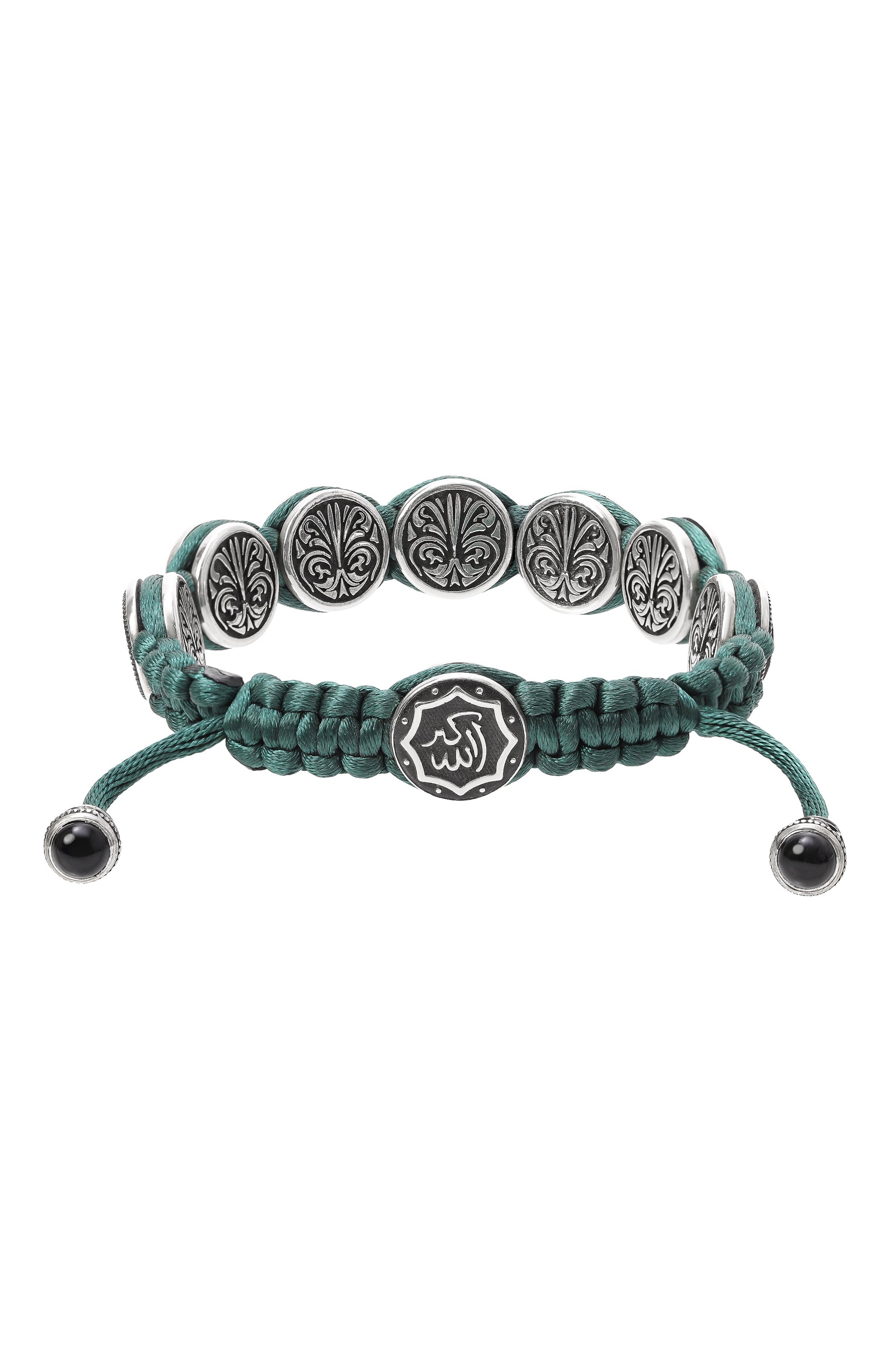 Браслет символы пророка GL JEWELRY зеленого цвета по цене 60390 руб., арт. M4715006-S97-01, фото 2 Браслет символы пророка GL JEWELRY, арт. M4715006-S97-01, фото 2