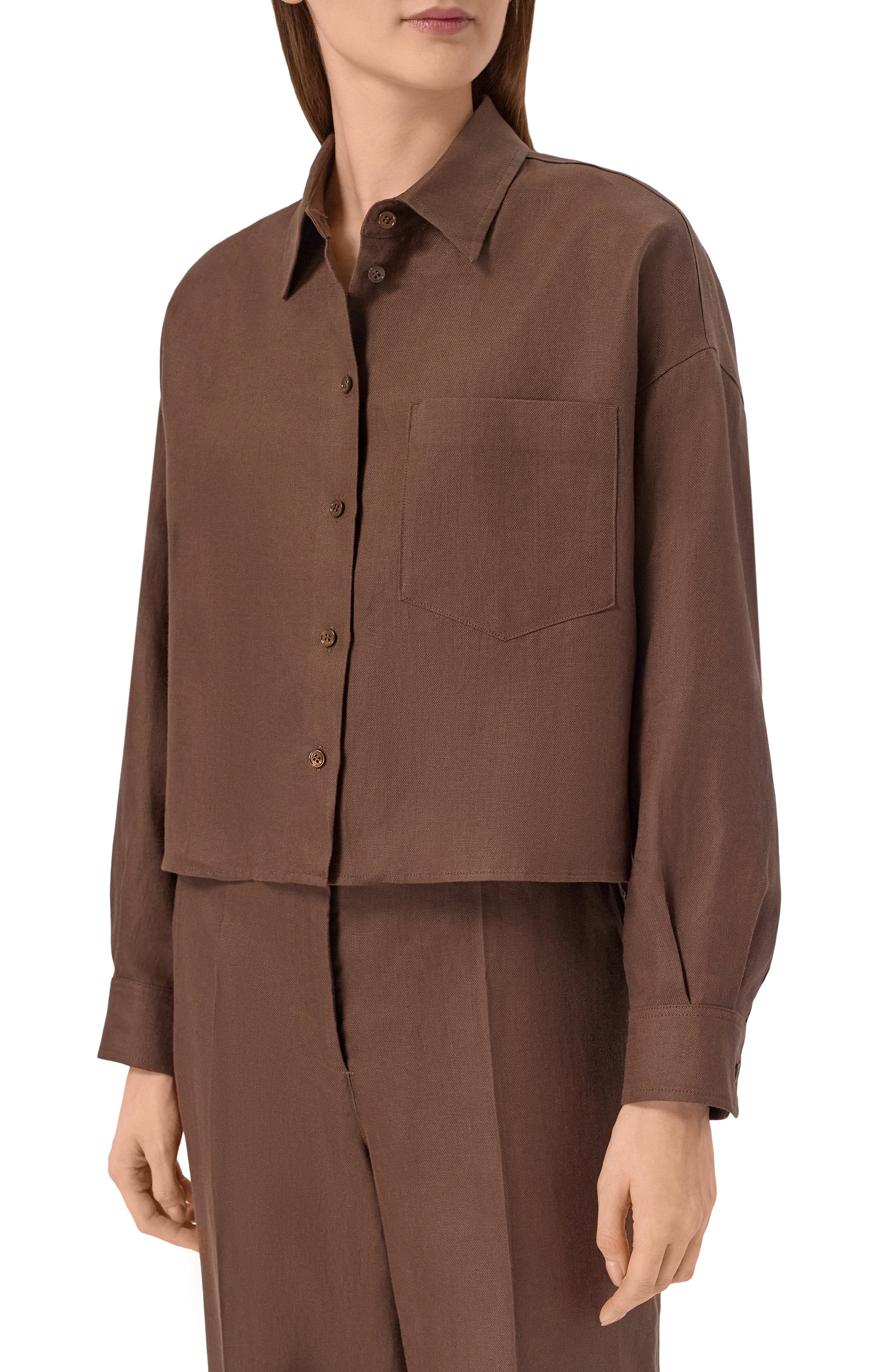 Льняная рубашка WEEKEND MAX MARA, арт. WKDCAP0, фото 3