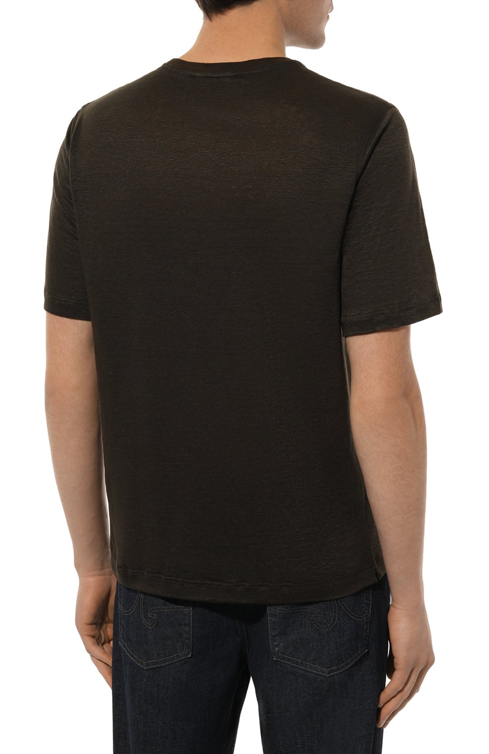 Льняная футболка ZILLI, арт. TSR02AM0800VZLF65M, фото 4