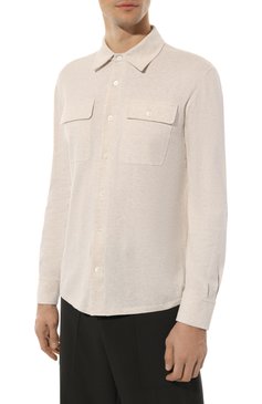 Хлопковая рубашка BRUNELLO CUCINELLI, арт. M29804405, фото 3