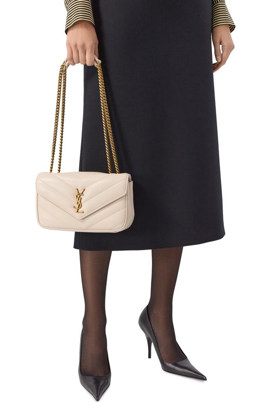 Сумка Loulou small Saint Laurent 801437/AAEAX Кремовый  801437/AAEAX Фото 2