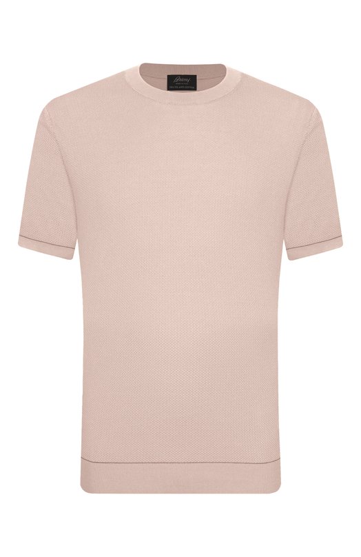 Хлопковый джемпер Brioni UMR00L/P0K15 Бежевый UMR00L/P0K15