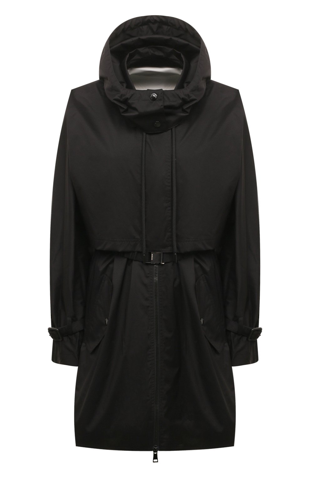 Плащ MONCLER черного цвета по цене 120000 руб., арт. 1A000-27-53A47, фото 1 Плащ MONCLER, арт. 1A000-27-53A47, фото 1