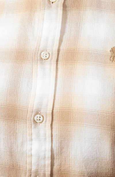 Хлопковая рубашка POLO RALPH LAUREN бежевого цвета по цене 8995 руб., арт. 211781866, фото 5 Хлопковая рубашка POLO RALPH LAUREN, арт. 211781866, фото 5