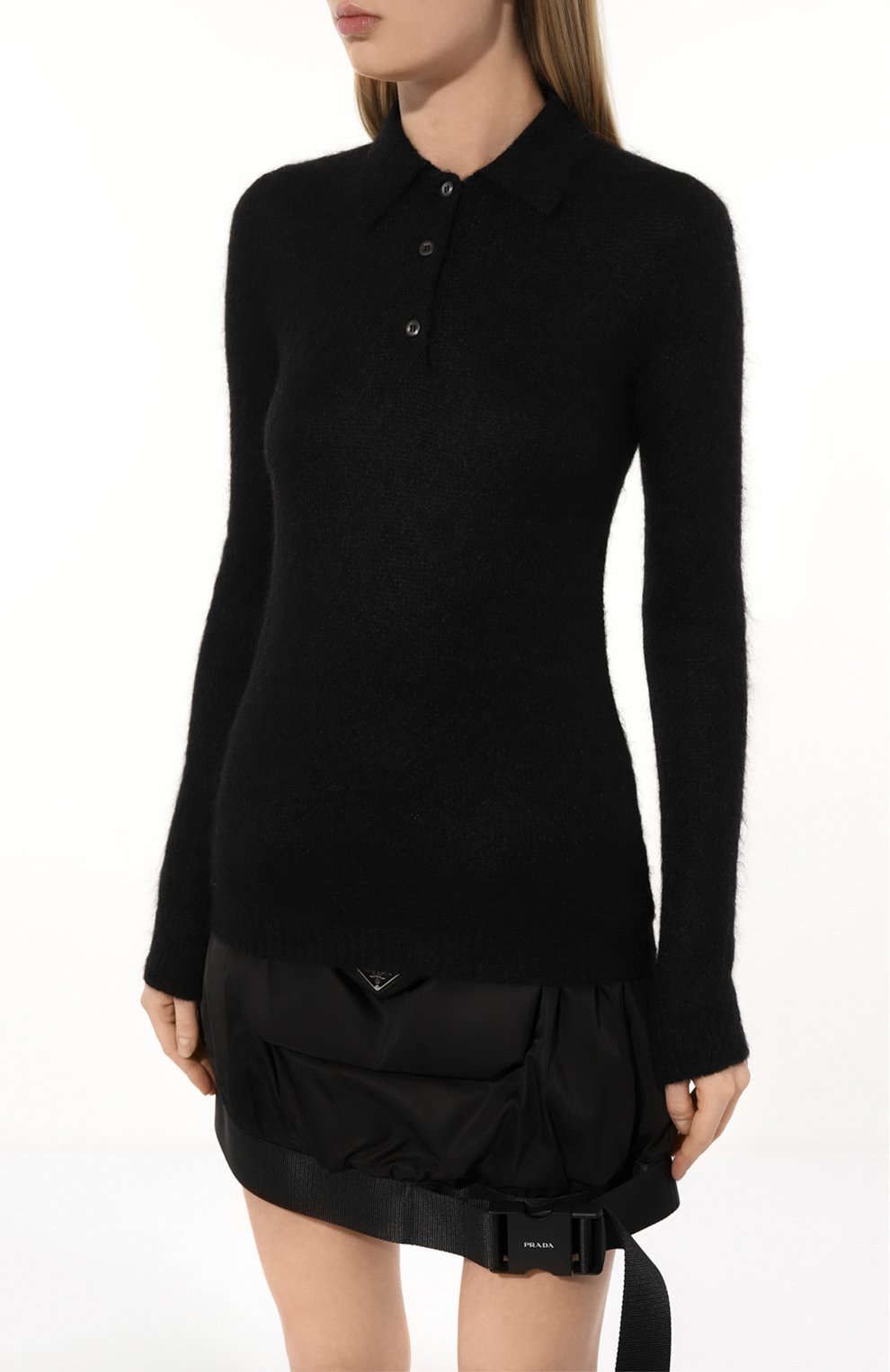 Шерстяное поло PRADA, арт. P24L1I-1ZOJ-F0002-212, фото 3
