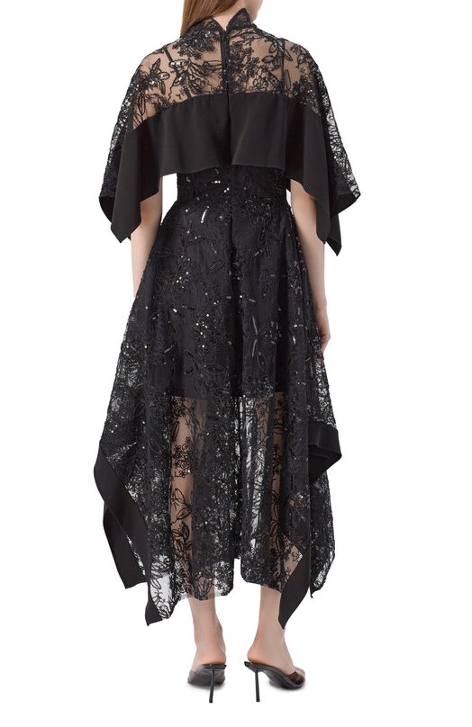 Платье с отделкой пайетками 3.1 Phillip Lim S252-90933SQL Чёрный  S252-90933SQL Фото 4