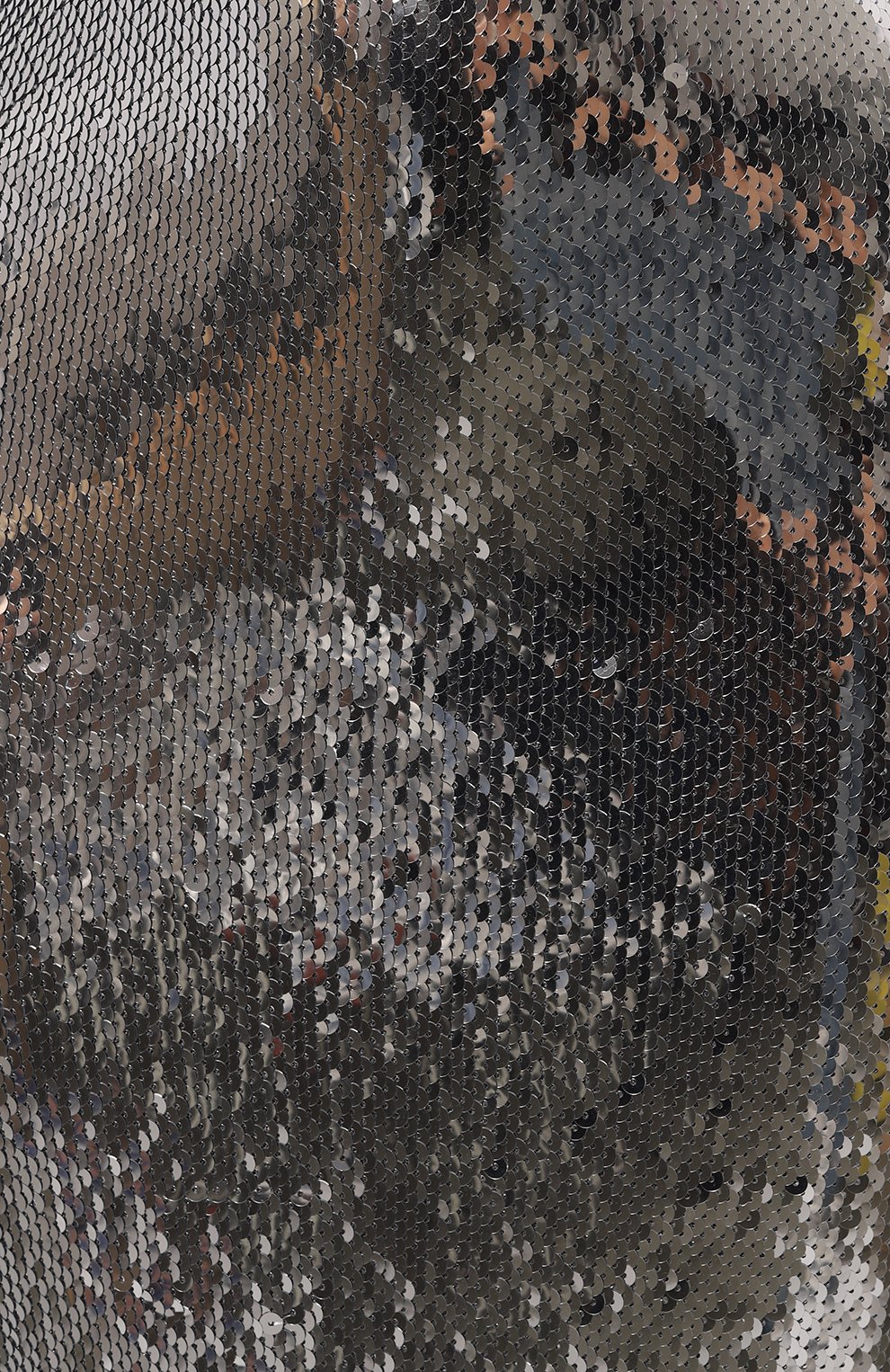 Юбка с отделкой пайетками N21 серебряного цвета по цене 59650 руб., арт. C021/4728, фото 5 Юбка с отделкой пайетками N21, арт. C021/4728, фото 5