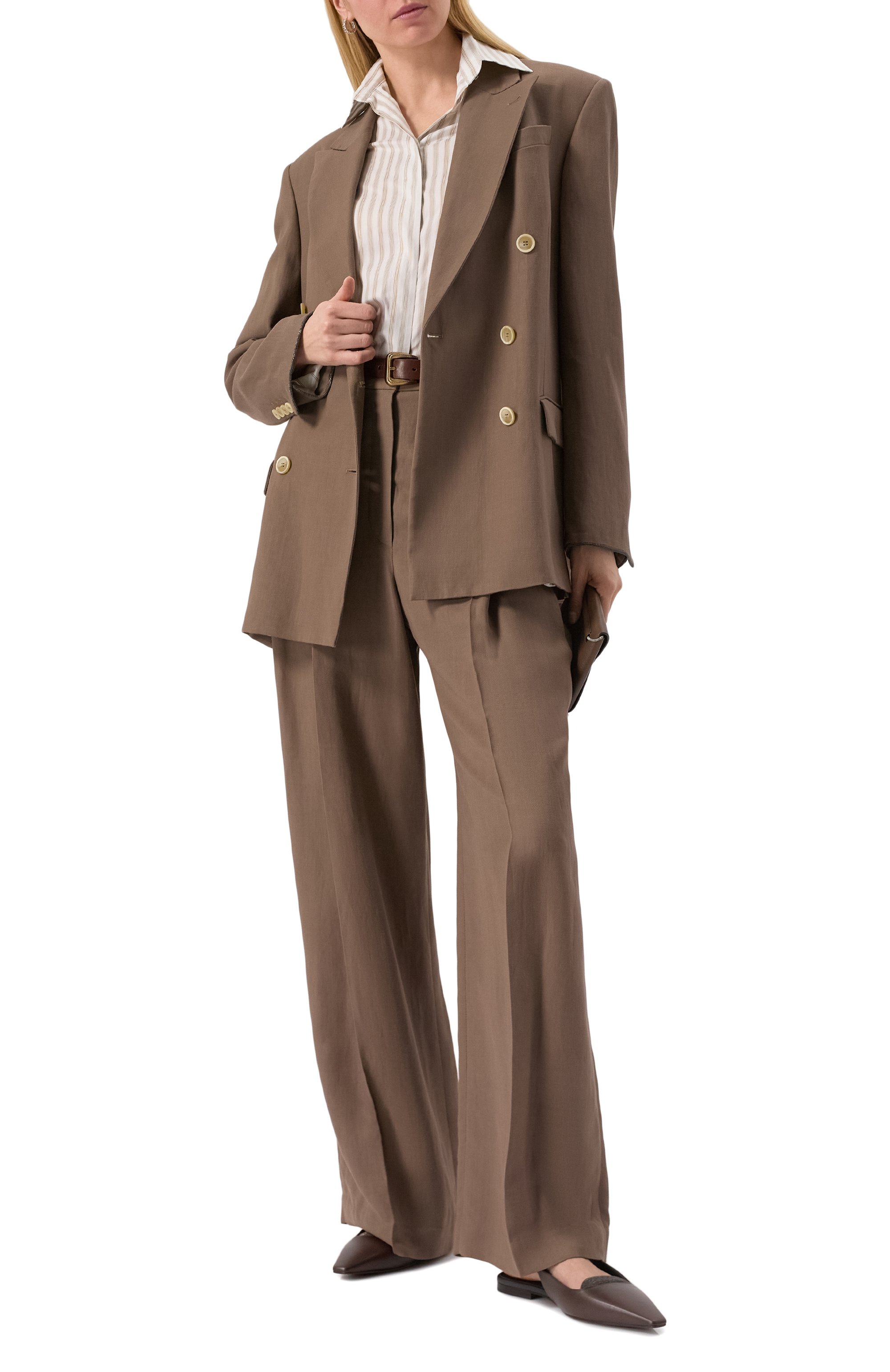 Жакет из вискозы и льна BRUNELLO CUCINELLI, арт. MH1267040, фото 2