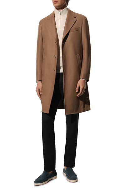 Замшевые лоферы SANTONI, арт. MGYG15996TICBSVUU40, фото 2