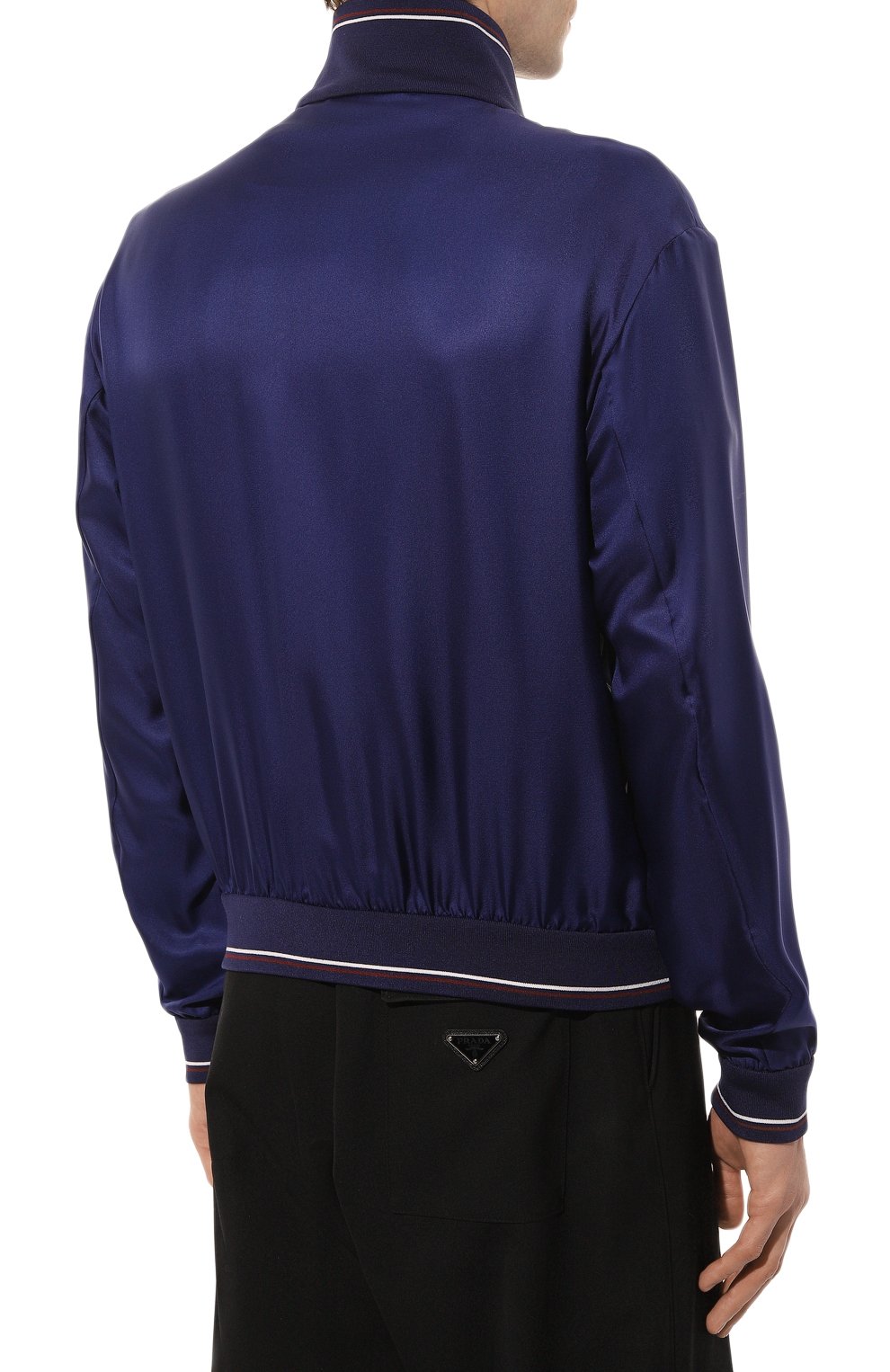 Шелковый бомбер PRADA, арт. SGB927-1QWC-F0216-212, фото 4