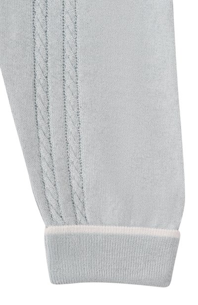 Комбинезон из шелка и кашемира BABY T голубого цвета по цене 26450 руб., арт. 26AIR831TZ_001, фото 3 Комбинезон из шелка и кашемира BABY T, арт. 26AIR831TZ_001, фото 3